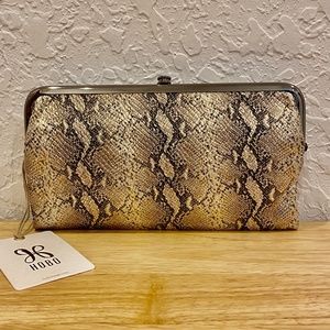 HOBO Lauren Clutch Wallet Glam Snake